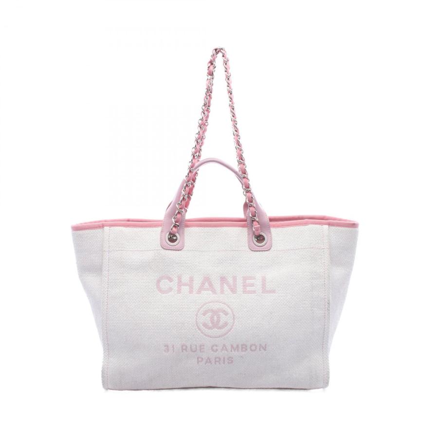 CHANEL（シャネル） ドーヴィルGM ブランドオフ キャンバス トート