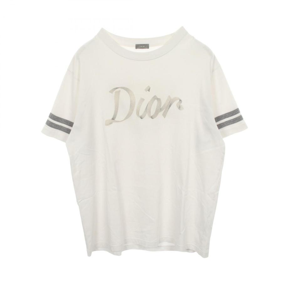 DIOR 半袖 Tシャツ ディオール OLD Vintage Dior 90s ディオール ロゴ刺繍 クルーネック ブランドオフ Dior コットン 半袖T