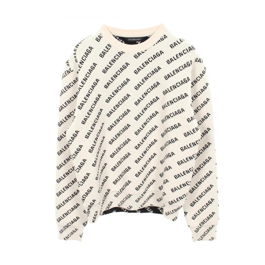 BALENCIAGA（バレンシアガ） ロゴ総柄 クルーネック ブランドオフ 