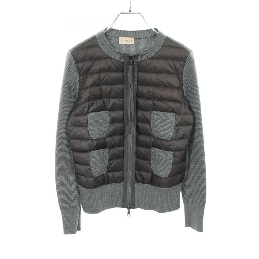 MONCLER 切替ニットダウン 中古・古着通販】MONCLER (モンクレール) ニット切替ダウンジャケット