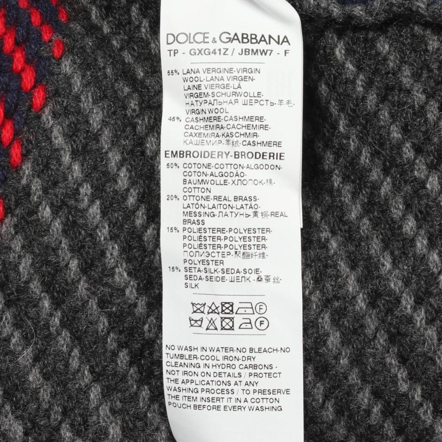ドルチェアンドガッバーナ ドッキング クルーネック ブランドオフ DOLCE & GABBANA ウール ニット 中古 メンズ_3