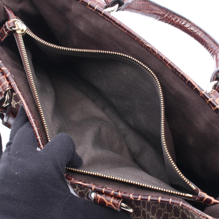 CELINE（セリーヌ） 爆買 ブギーバッグ マカダム クロコ型押し
