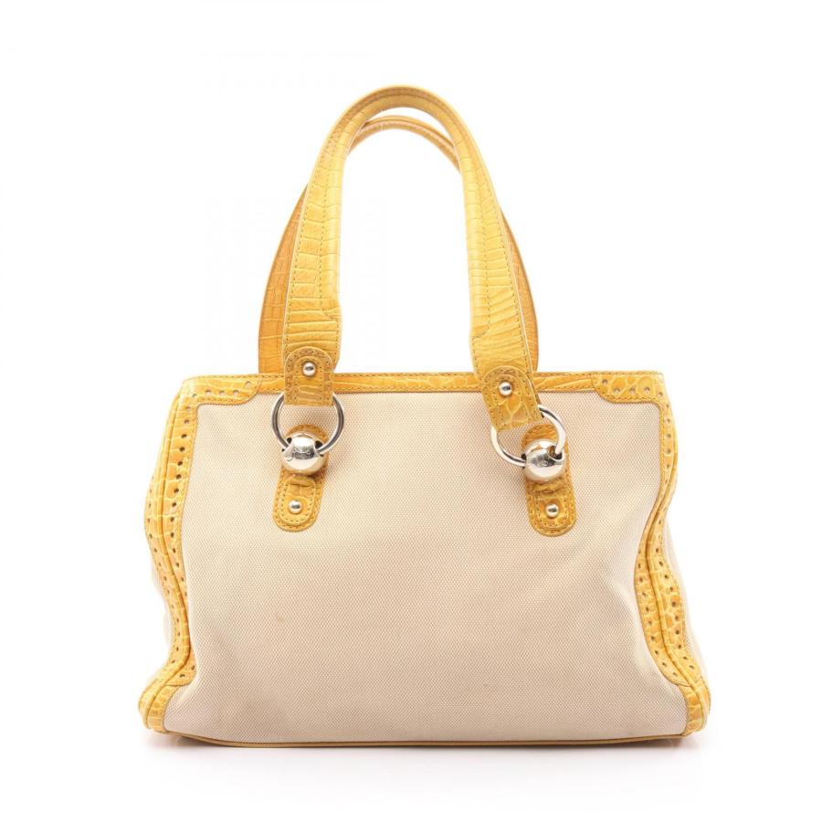 CELINE（セリーヌ） クロコ型押し ブランドオフ キャンバス ショルダー 