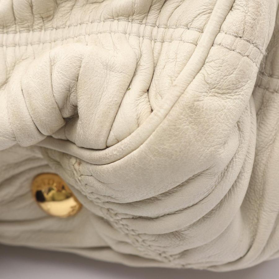 PRADA（プラダ） NAPPA GAUFRE' 2WAY ギャザー ブランドオフ レザー