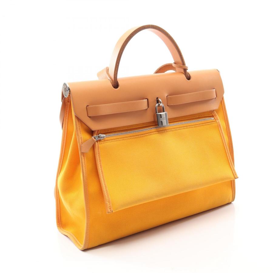HERMES（エルメス） エールバッグジップPM ムタード ナチュラル 2WAY