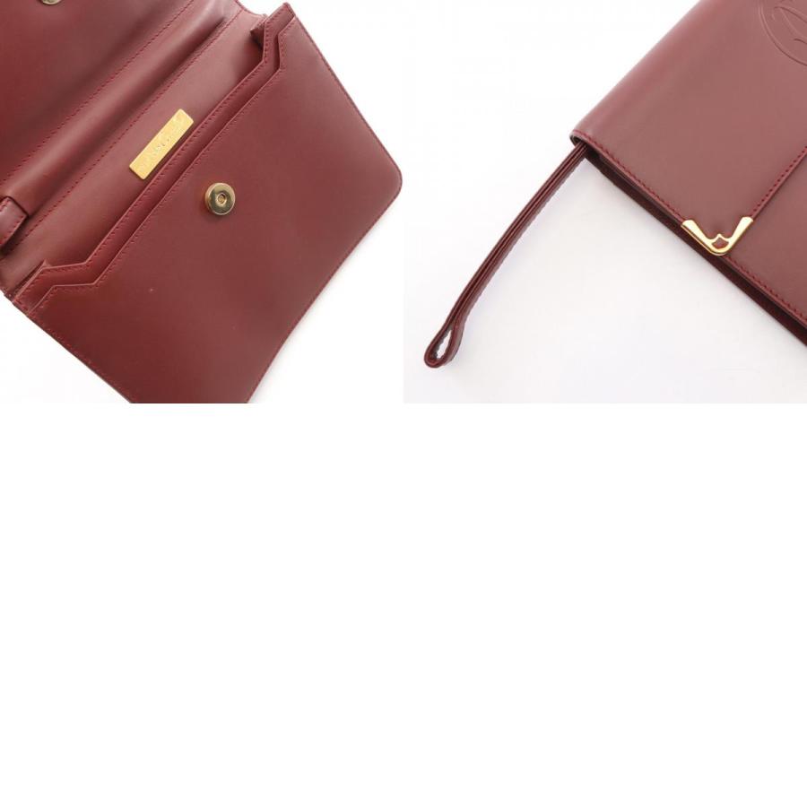 美品　カルティエ　マストライン　セカンドバッグ Cartier（カルティエ） マストライン ブランドオフ レザー セカンド