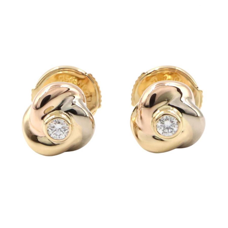 Cartier（カルティエ） ベビートリニティ ダイヤ ピアス ブランドオフ
