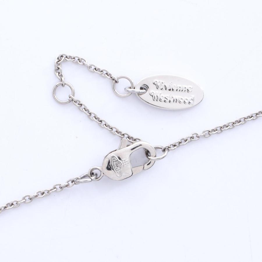 ヴィヴィアンウエストウッド DIAMANTE HEART ブランドオフ Vivienne Westwood ステンレススチール ネックレス_3
