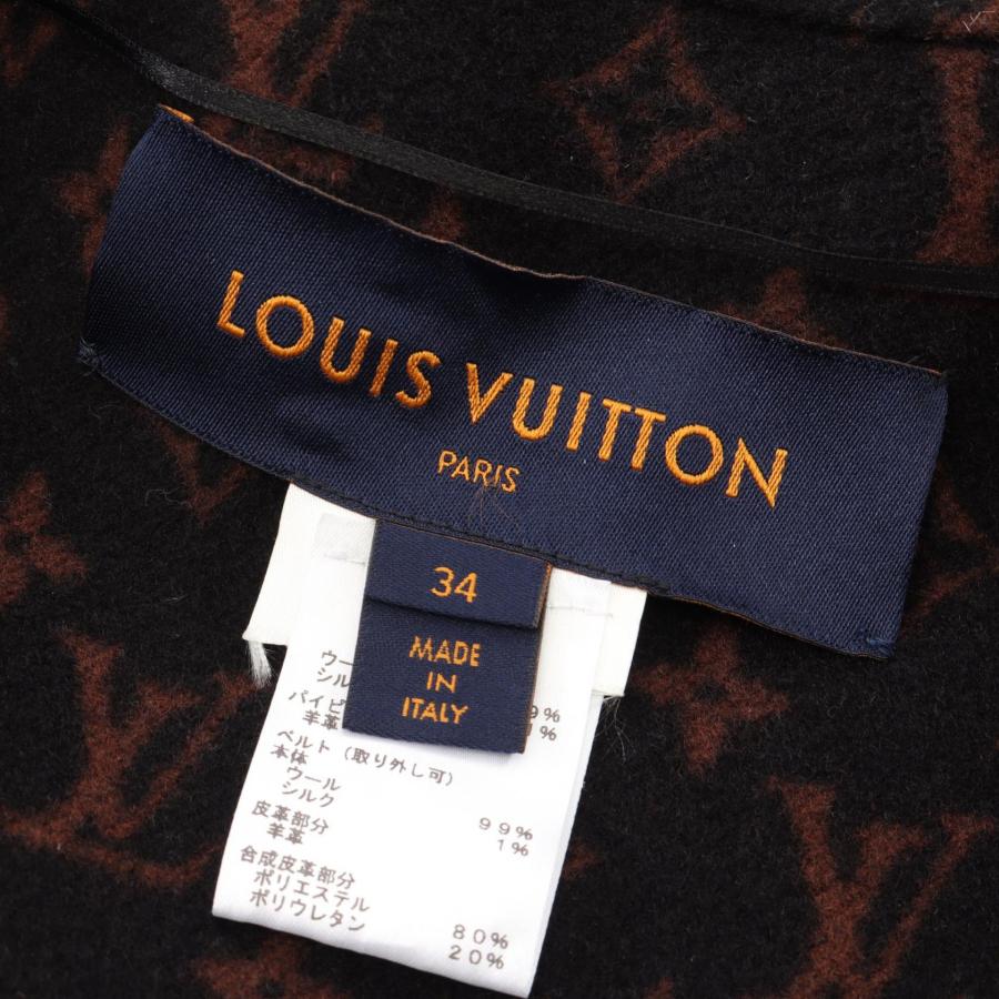 ルイ・ヴィトン フーデッド ラップケープコート ブランドオフ LOUIS VUITTON ポンチョ 中古 レディースの画像