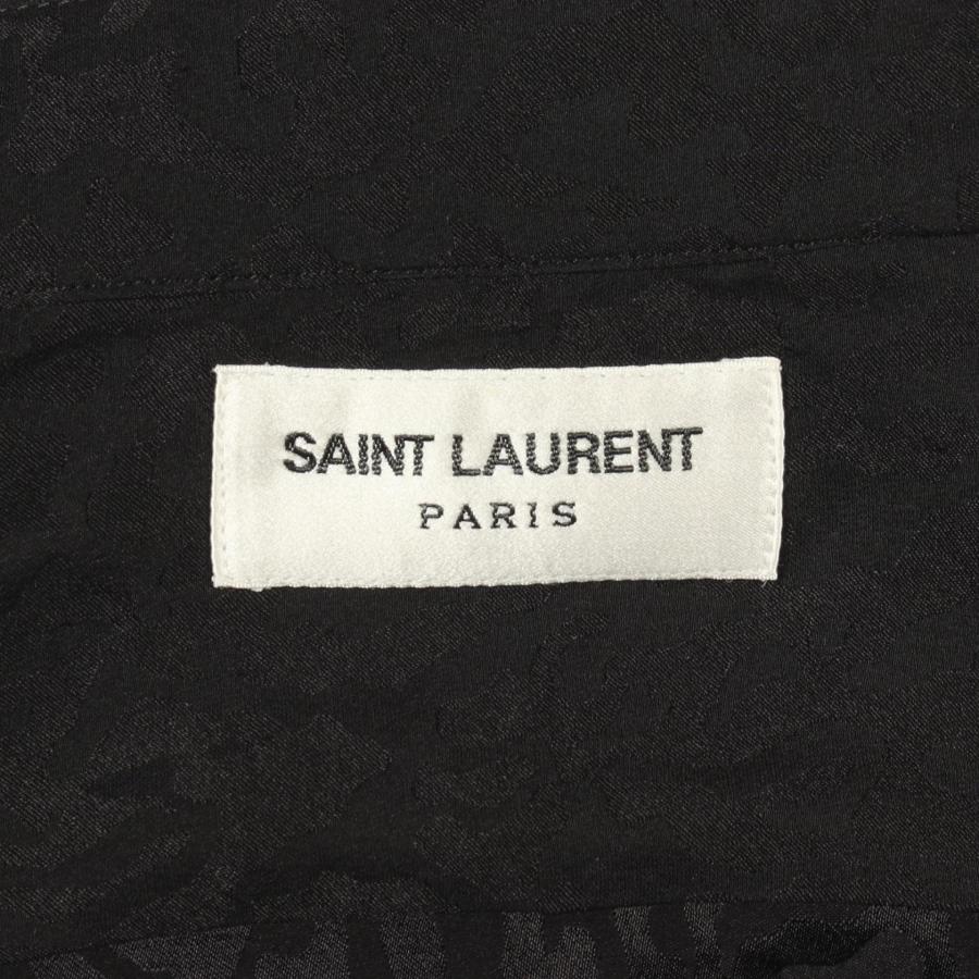 サンローランパリ レオパード 総柄 長袖 ブランドオフ SAINT LAURENT PARIS シルク その他トップス 中古 メン_2