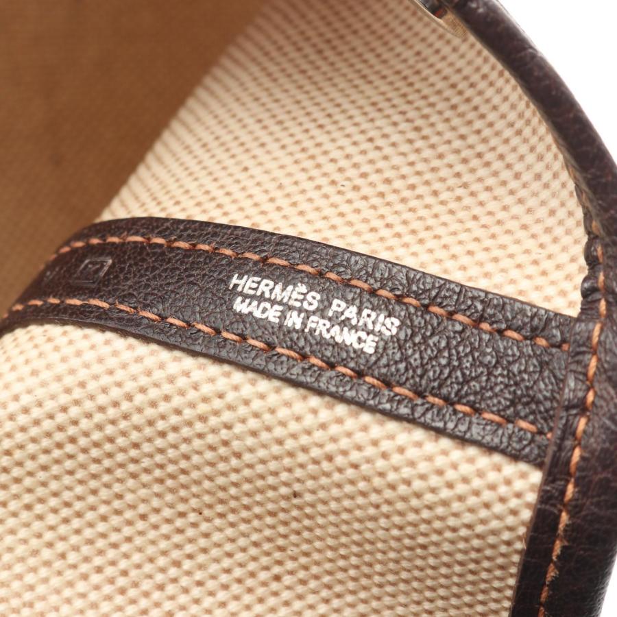エルメス ガーデンパーティPM ブランドオフ HERMES レザー トートバッグ トワルアッシュ/ネレザー 中古 レデ_3