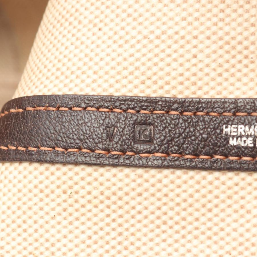 エルメス ガーデンパーティPM ブランドオフ HERMES レザー トートバッグ トワルアッシュ/ネレザー 中古 レデ_4