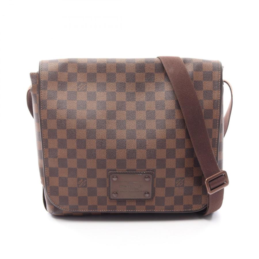 【良品】ルイヴィトン ダミエ エベヌ ブルックリンMM ショルダーバッグ LOUIS VUITTON（ルイ・ヴィトン） ブルックリンMM ダミエエベヌ