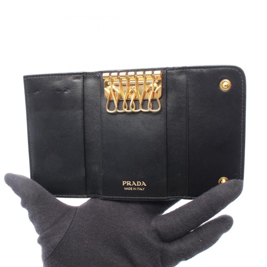 PRADA プラダ トライアングル ロゴ サフィアーノ 6連 キーケース 現行 PRADA（プラダ） トライアングルロゴ 6連 ブランドオフ レザー キー