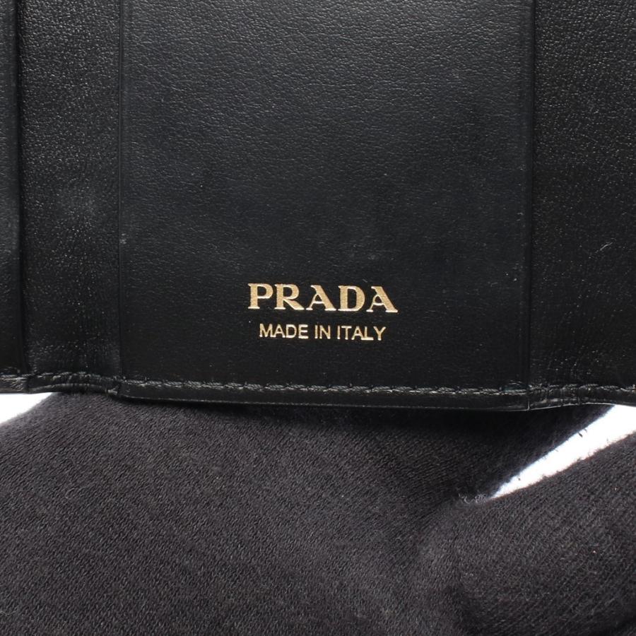 PRADA（プラダ） トライアングルロゴ 6連 ブランドオフ レザー キー