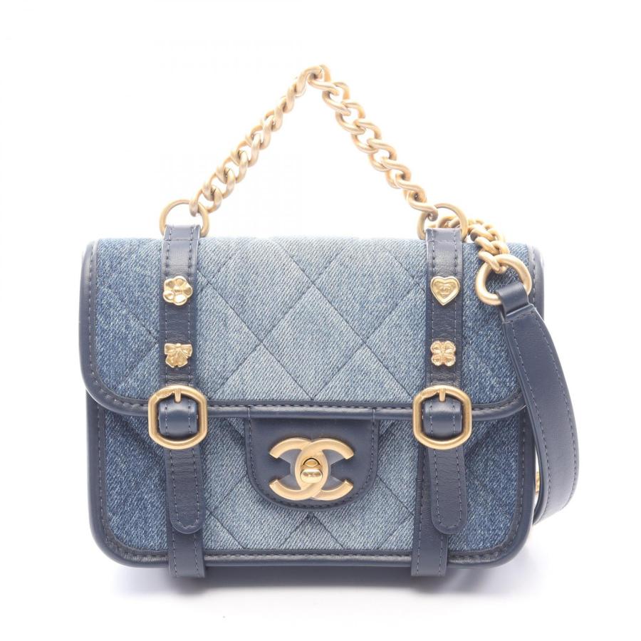 Chanel デニム　マトラッセ　2way ショルダーバッグ　ハンドバッグ CHANEL（シャネル） 爆買 ミニマトラッセ 2WAY ブランドオフ デニム