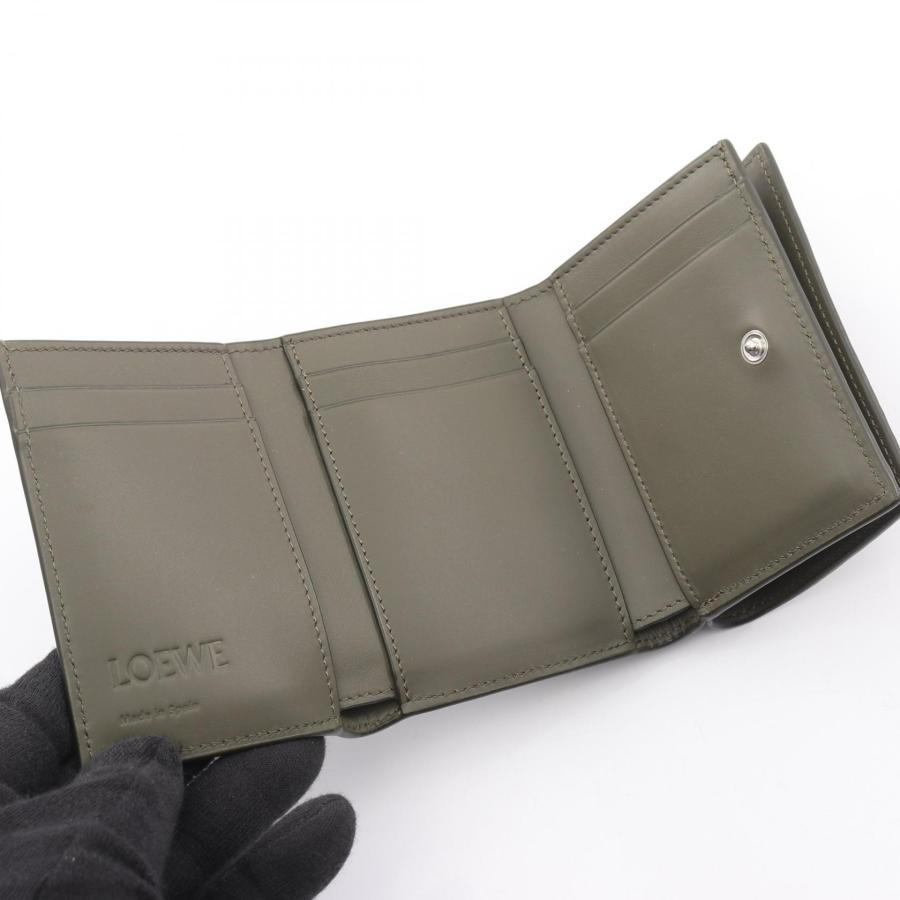 LOEWE（ロエベ） トライフォールド ウォレット ブランドオフ レザー 三