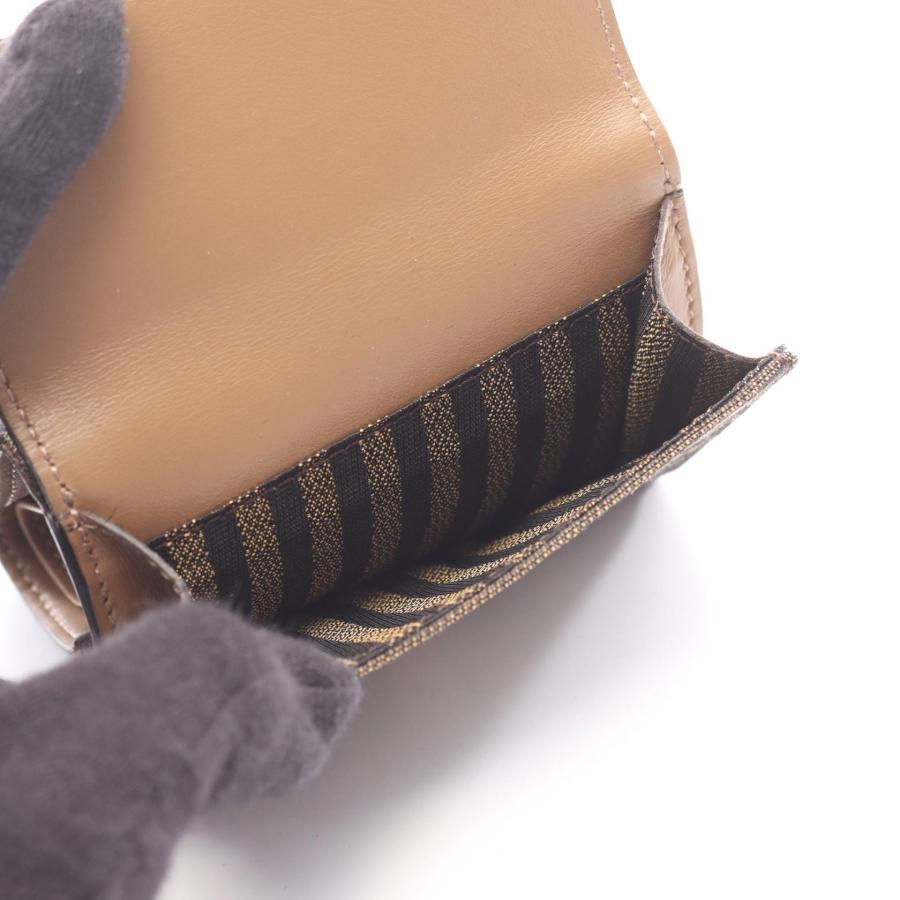 爆買 フェンディ バゲット ズッカ ブランドオフ FENDI キャンバス 三つ折り財布 ファブリック レディースの画像