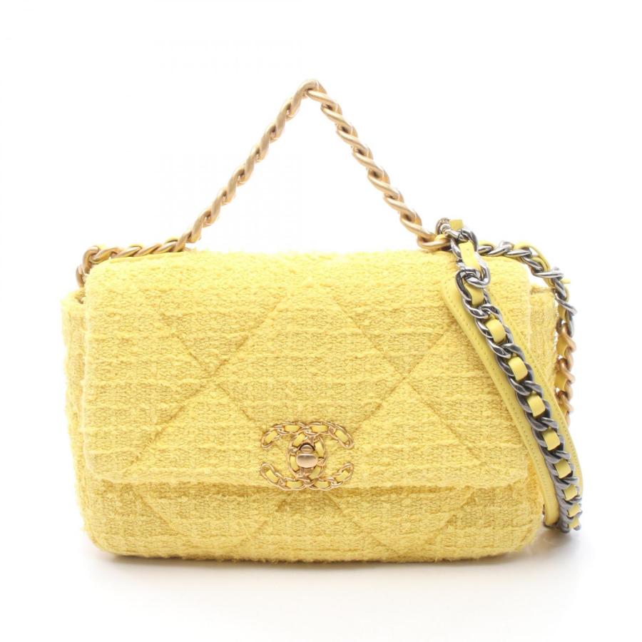 G*フ様 再出品！付属品付CHANEL yellow2wayバッグ CHANEL（シャネル） 19 ディズヌフ マトラッセ 2WAY ブランドオフ