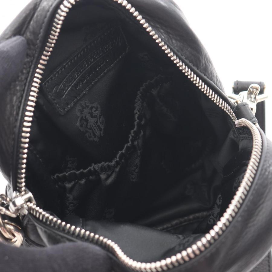 クロムハーツ CHROME HEARTS TAKA MINI タカミニ セメタリークロスパッチ ショルダーバッグ バッグ レザー SV925 メンズ ブラック系 【中古】 クロムハーツ TAKA MINI タカミニ セメタリークロスパッチ ブランド