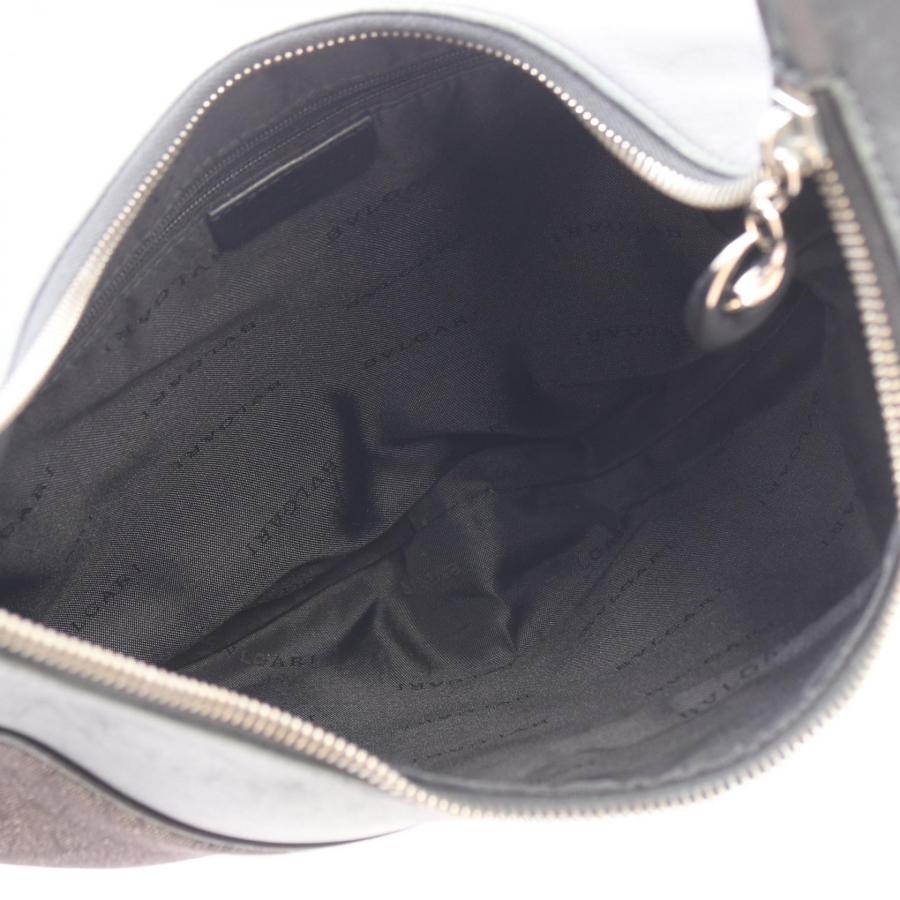 ブルガリ アスコット ロゴマニア ブランドオフ BVLGARI キャンバス ショルダーバッグ キャンバス/レザー 中古_2