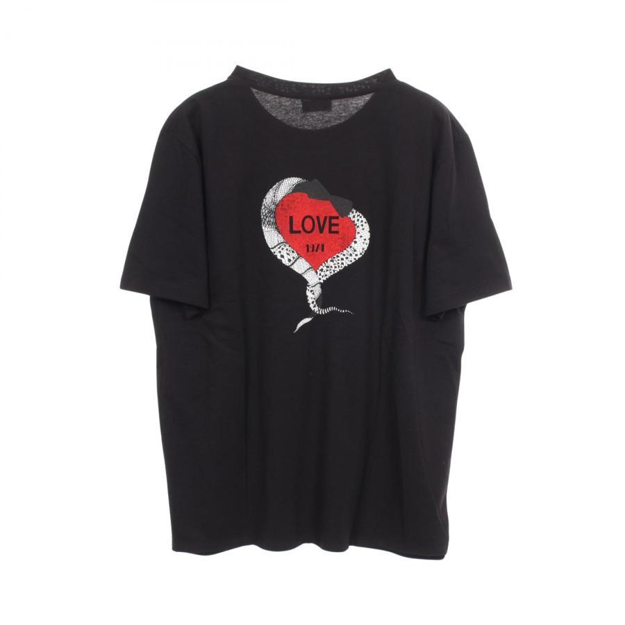 サンローランパリ LOVE 1974 プリント クルーネック ブランドオフ 