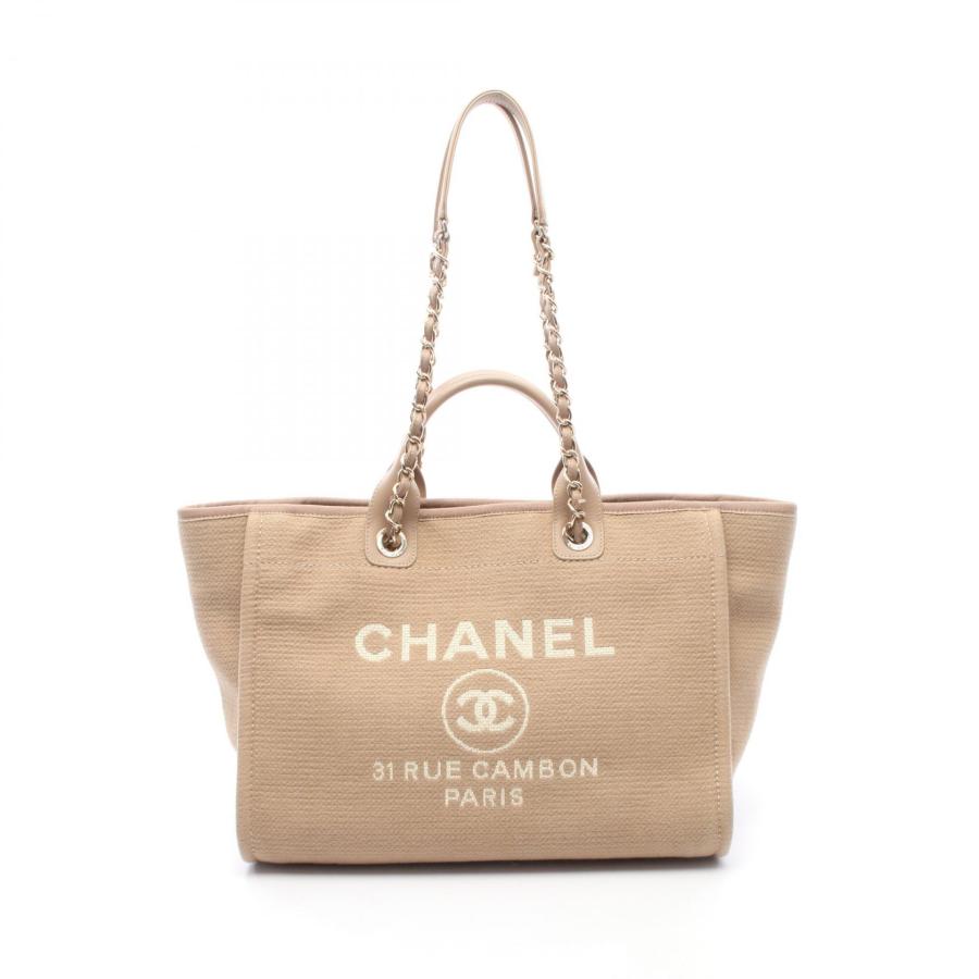 CHANEL（シャネル） ドーヴィル ブランドオフ キャンバス トートバッグ 