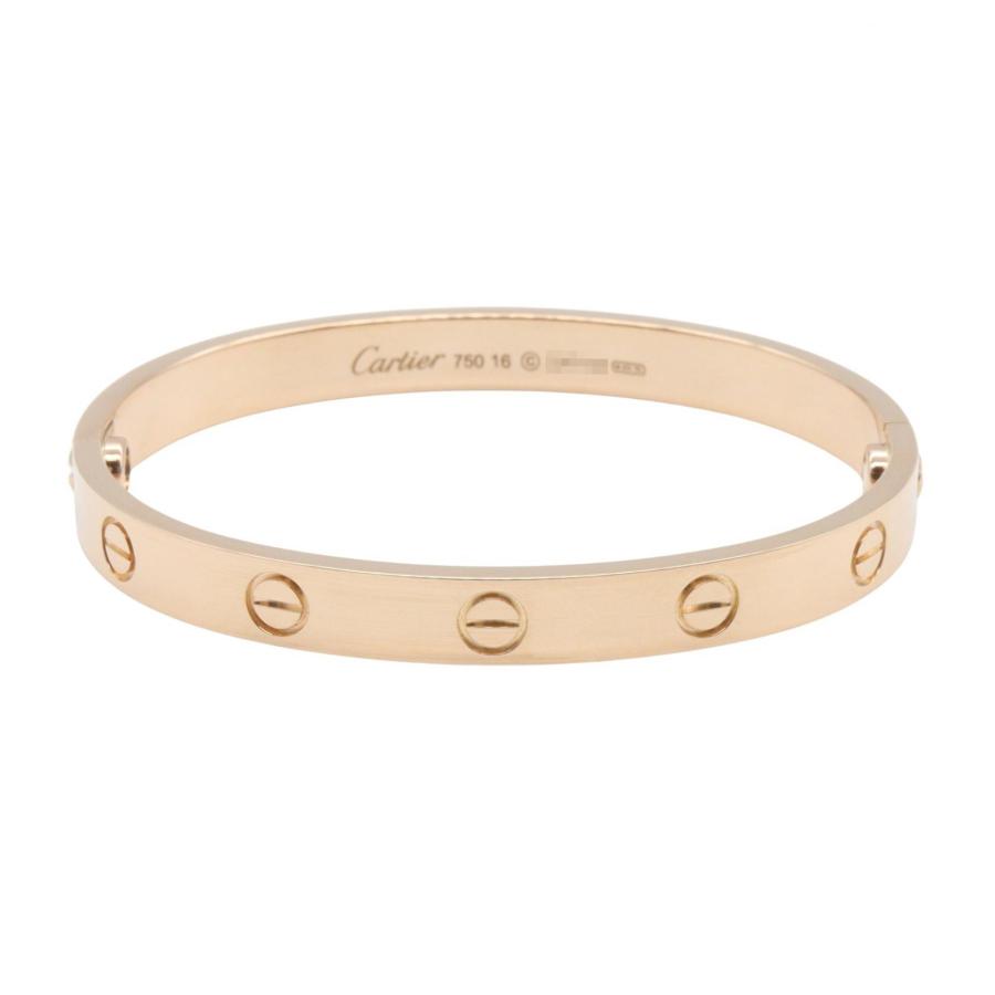ネイビーカルティエ　ラブブレス　16 ホワイトゴールド　オープン　バングル Cartier（カルティエ） ラブブレス ブランドオフ CARTIER K18PG