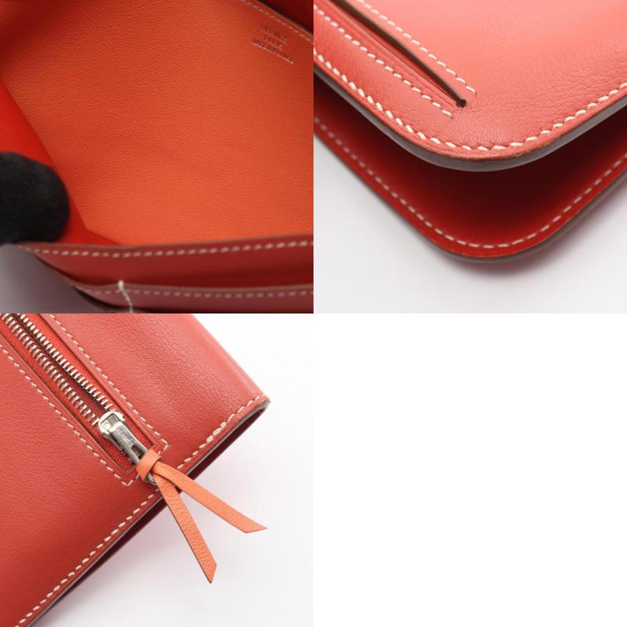 HERMES（エルメス） ドゴンロング ブランドオフ レザー 二つ折り長財布 