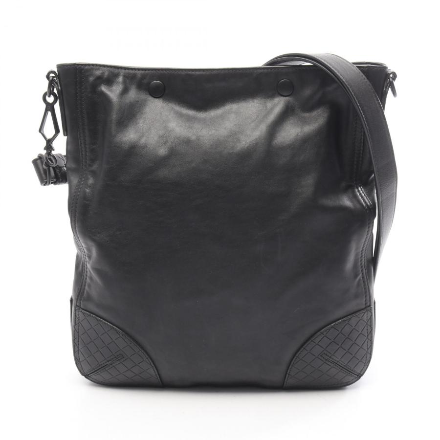 BOTTEGA VENETA / ボッテガヴェネタ | スコルピート レザーショルダーバッグ | ブラック | メンズ ボッテガヴェネタ スコルピート ブランドオフ BOTTEGA VENETA レザー