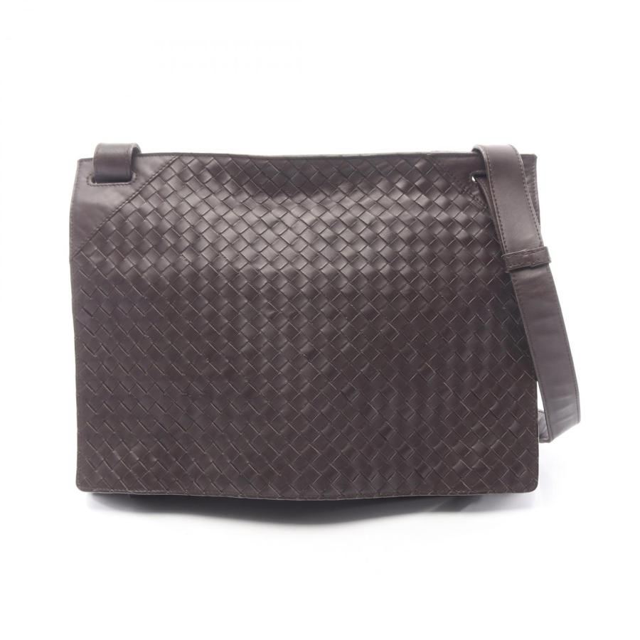 BOTTEGA VENETA メッセンジャーバッグ イントレチャート 黒 ボッテガヴェネタ イントレチャート メッセンジャーバッグ ブランド