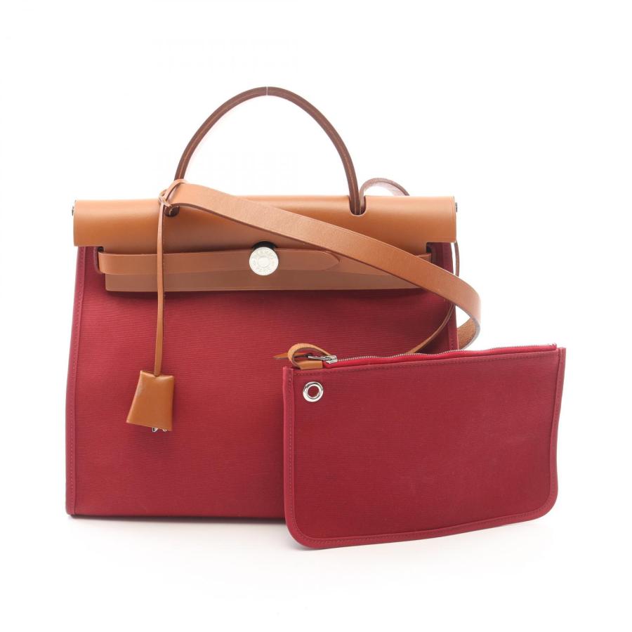HERMES（エルメス） エールバッグジップPM ルビー ナチュラル 2WAY