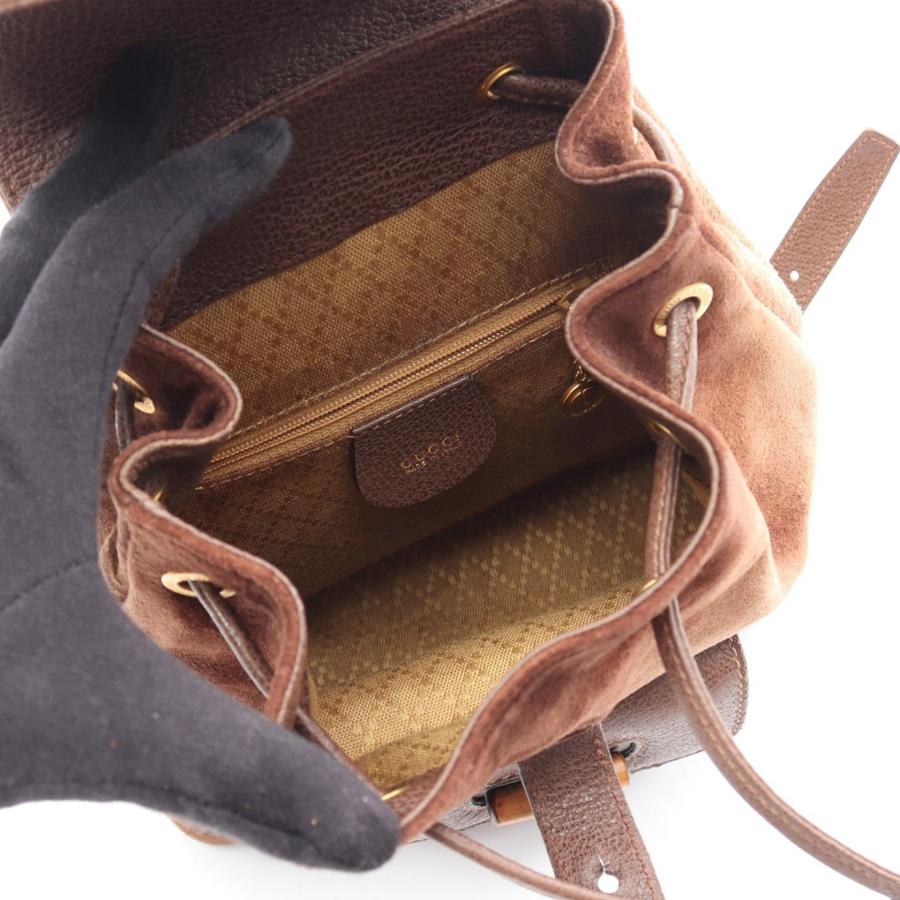 GUCCI（グッチ） バンブー ブランドオフ スウェード リュックサック