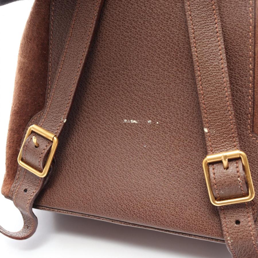 GUCCI（グッチ） バンブー ブランドオフ スウェード リュックサック
