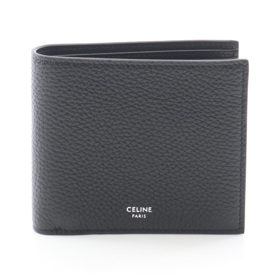 CELINE（セリーヌ） ブランドオフ レザー 二つ折り財布 カーフ