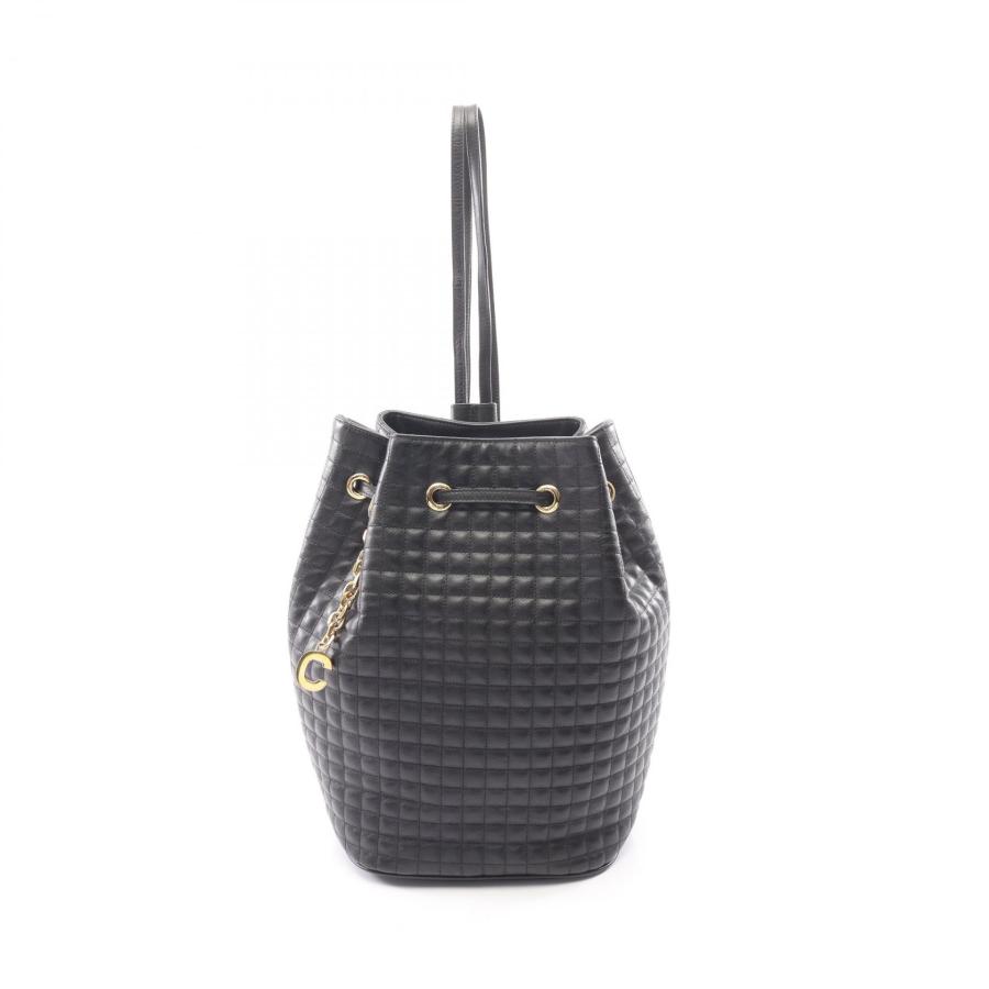 CELINE（セリーヌ） Cチャーム スモール ブランドオフ レザー リュック