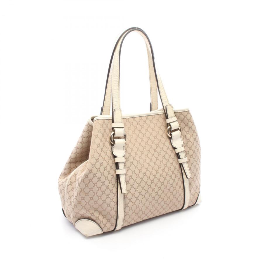 CELINE Cマカダム トートバッグ ロゴ金具 トリオンフ キャンバス レザー CELINE（セリーヌ） 爆買 マカダム ブランドオフ キャンバス トート