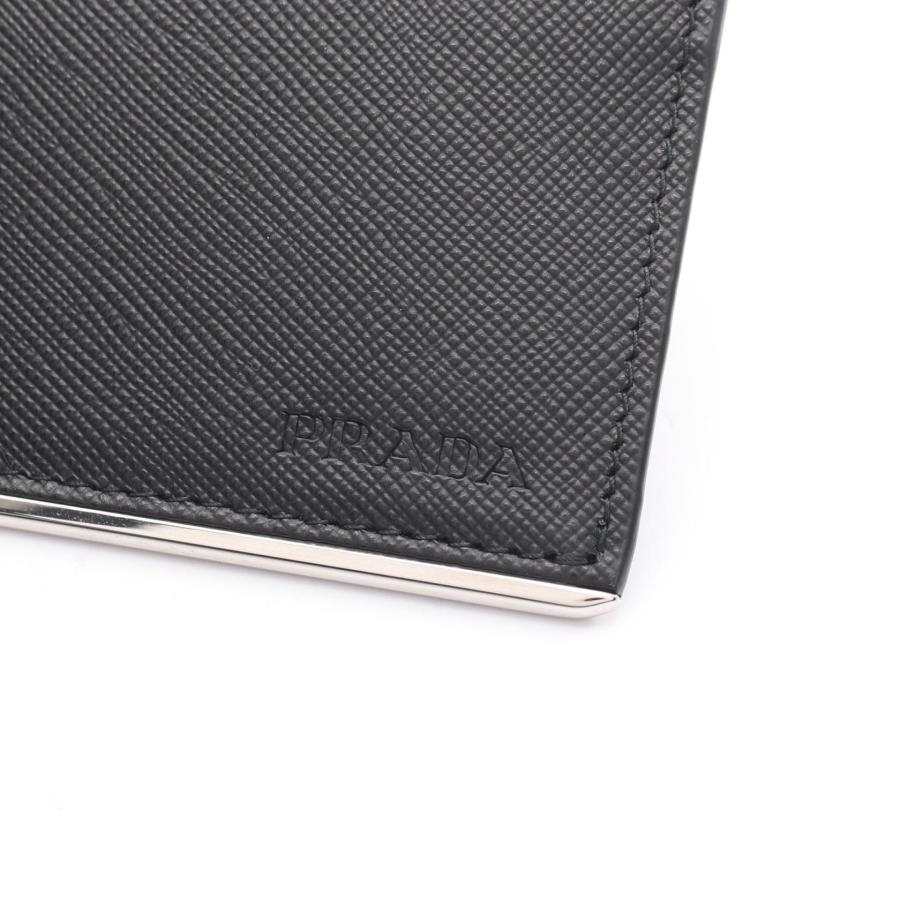 【美品】PRADA サフィアーノレザー メタルロゴ スクエア型 ケース PRADA（プラダ） SAFFIANO METAL ブランドオフ サフィアーノレザー