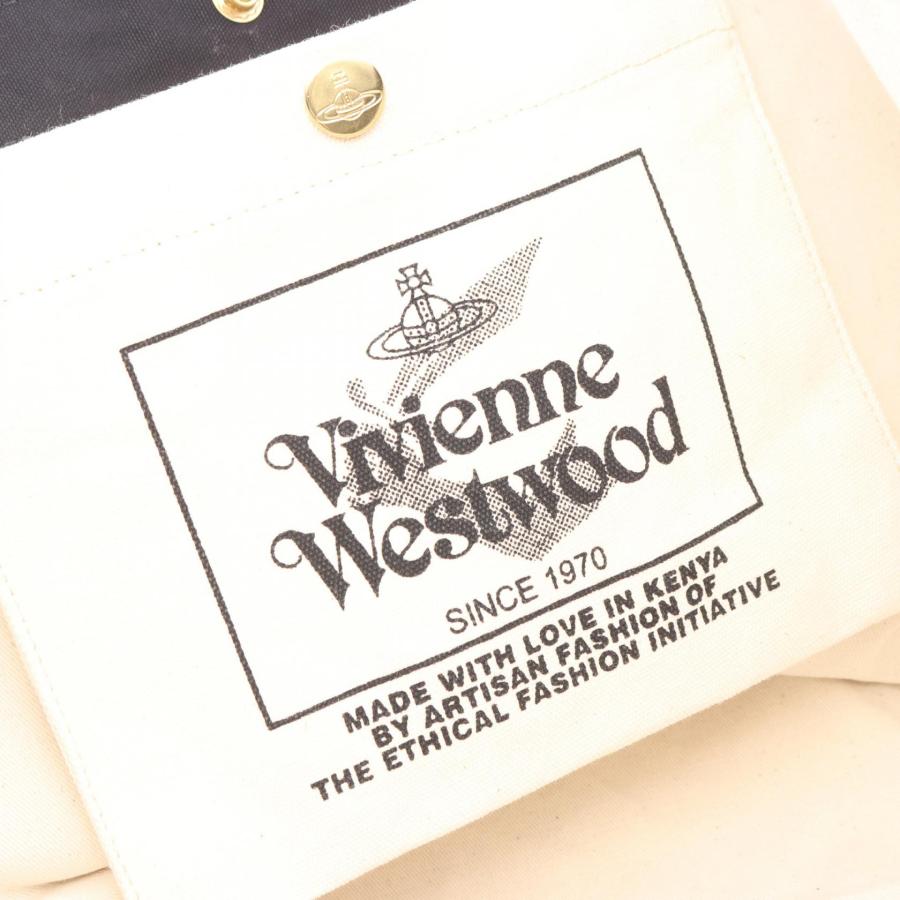 爆買 ヴィヴィアンウエストウッド UTILITY SHOPPER ブランドオフ Vivienne Westwood キャンバス トートバッグ レザーの画像