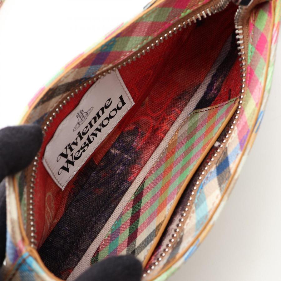 爆買 ヴィヴィアンウエストウッド TASHA SHOULDER PHONE BAG ブランドオフ Vivienne Westwood PVCコーティングキャンの画像