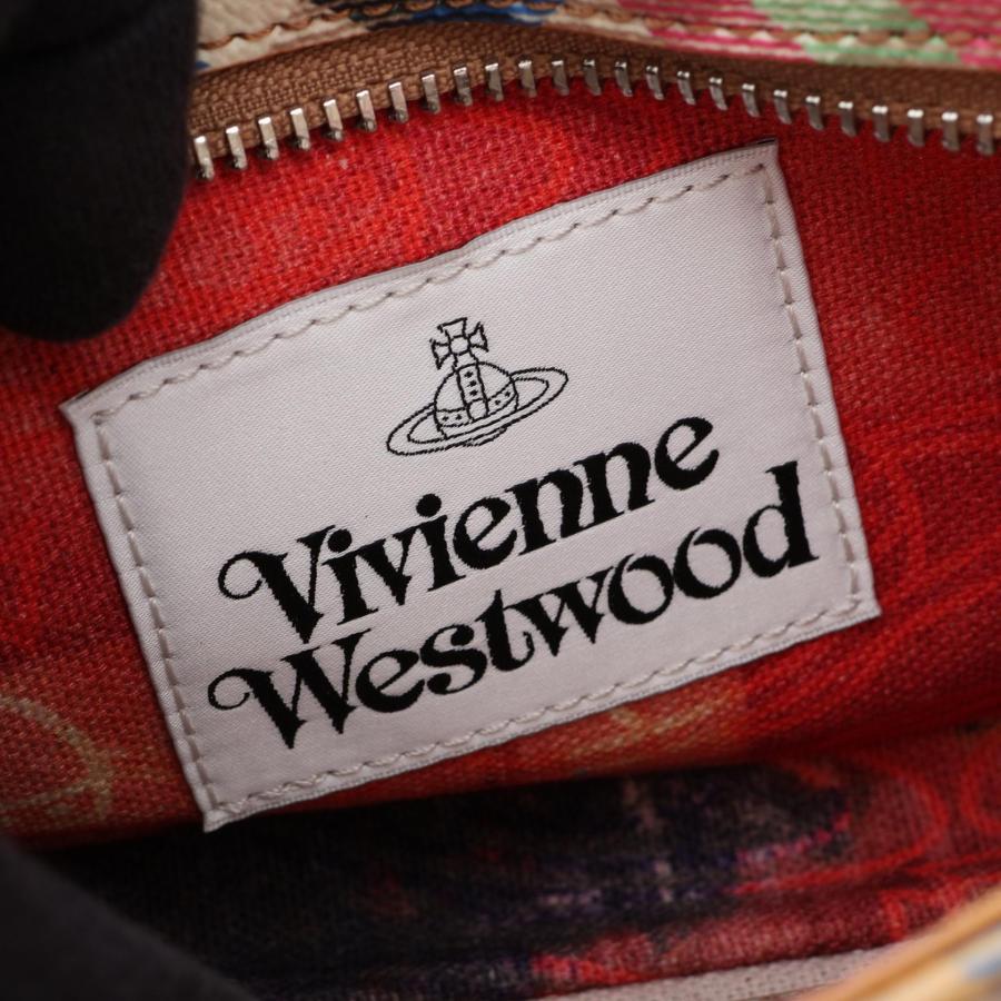 爆買 ヴィヴィアンウエストウッド TASHA SHOULDER PHONE BAG ブランドオフ Vivienne Westwood PVCコーティングキャンの画像