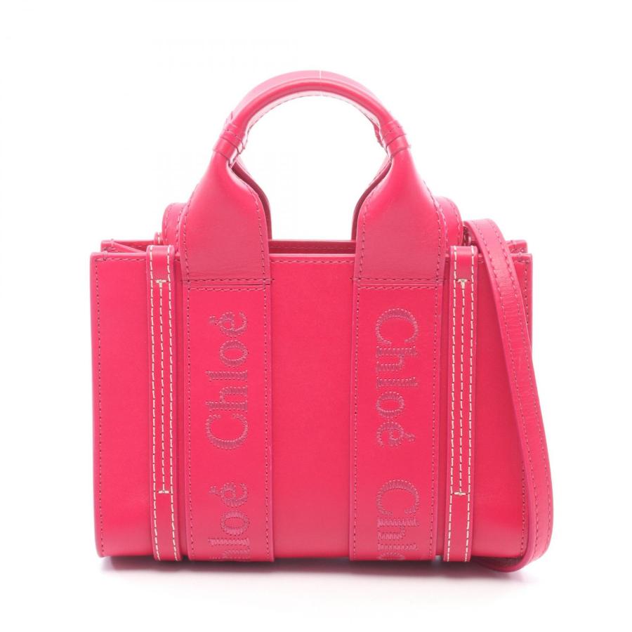 Chloe（クロエ） WOODY ウッディ ミニ ブランドオフ レザー ショルダー