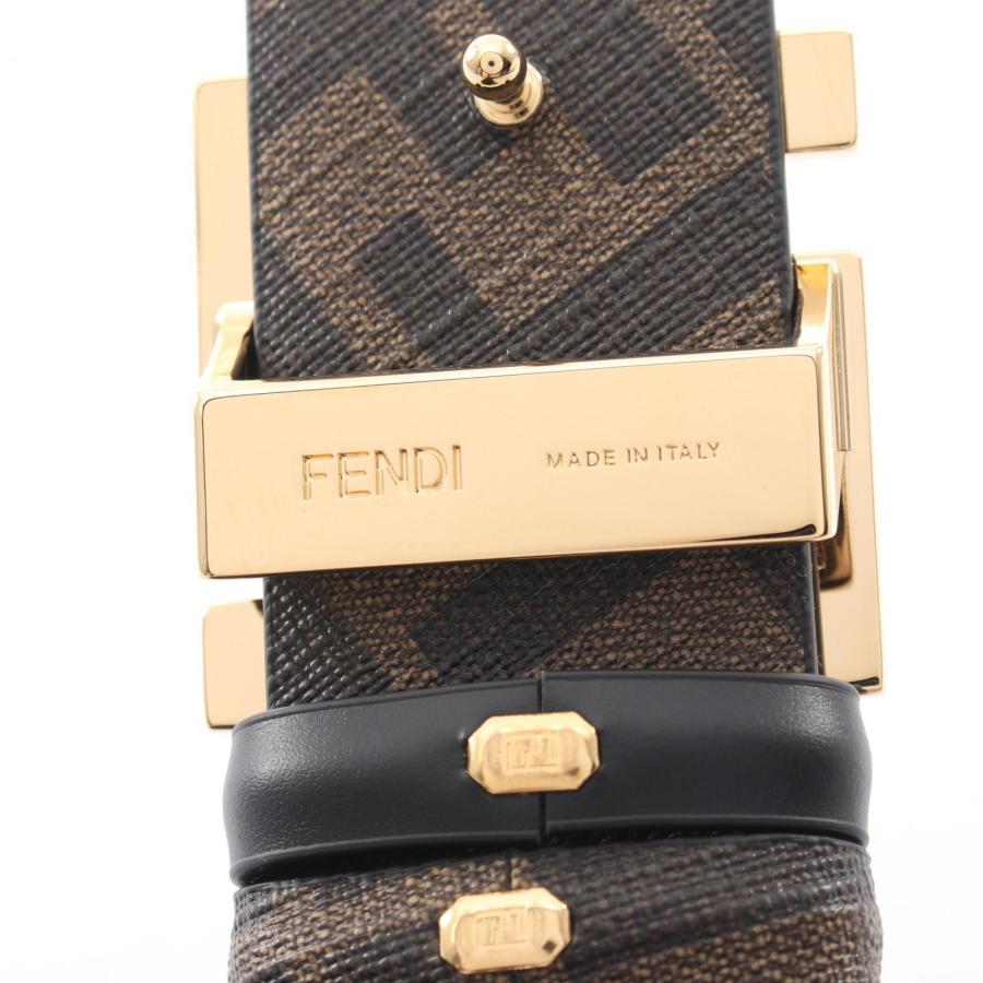 FENDI（フェンディ） ラウンド FFベルトズッカ リバーシブル ブランド
