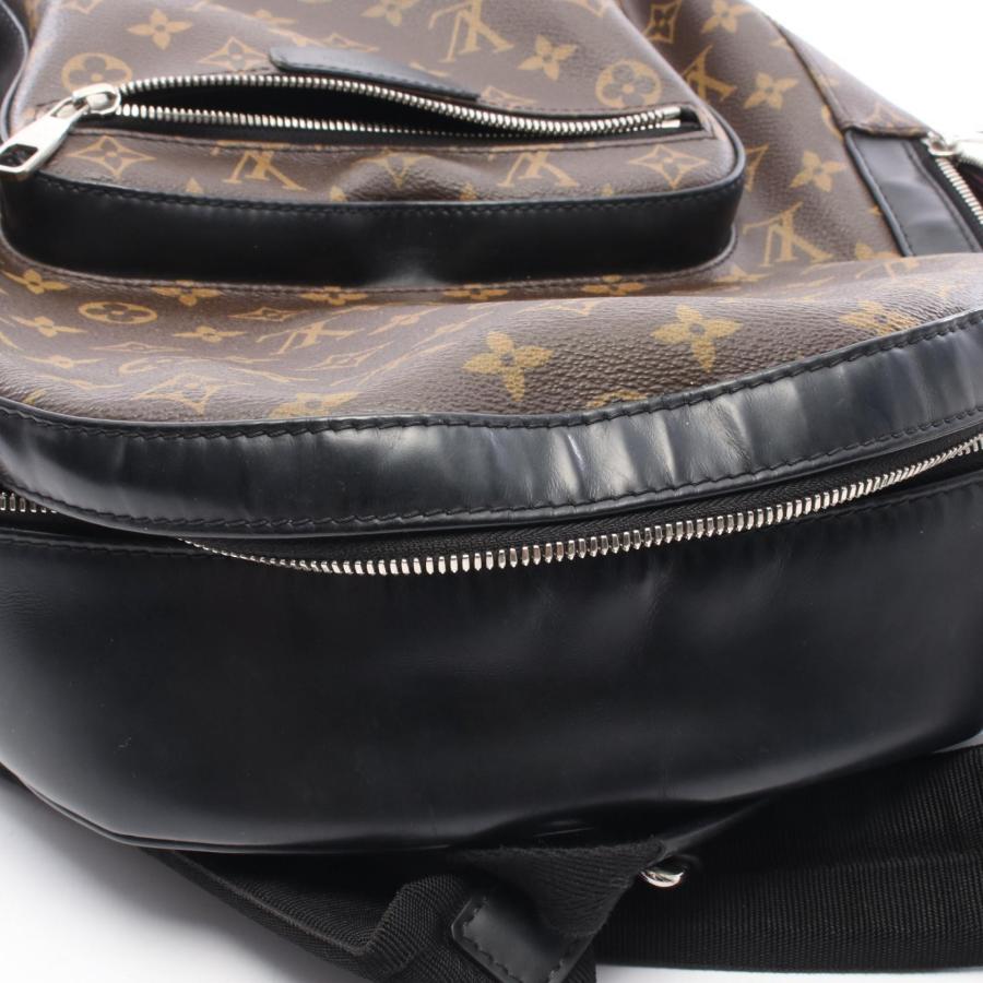 ルイヴィトン モノグラムマカサー ジョッシュ リュックサック ブラック LOUIS VUITTON（ルイ・ヴィトン） ジョッシュ モノグラムマカサー