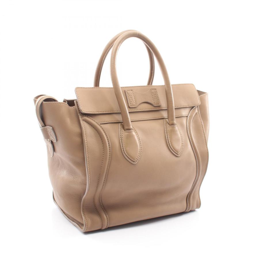CÉLINE セリーヌ定番のハンドバッグ「ラゲージ ミニショッパー」　中古 CELINE（セリーヌ） ラゲージ ミニショッパー ブランドオフ レザー