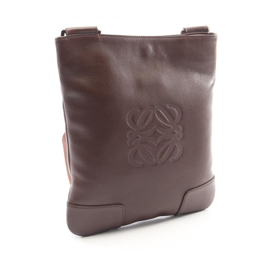LOEWE（ロエベ） アナグラム ブランドオフ レザー ショルダーバッグ