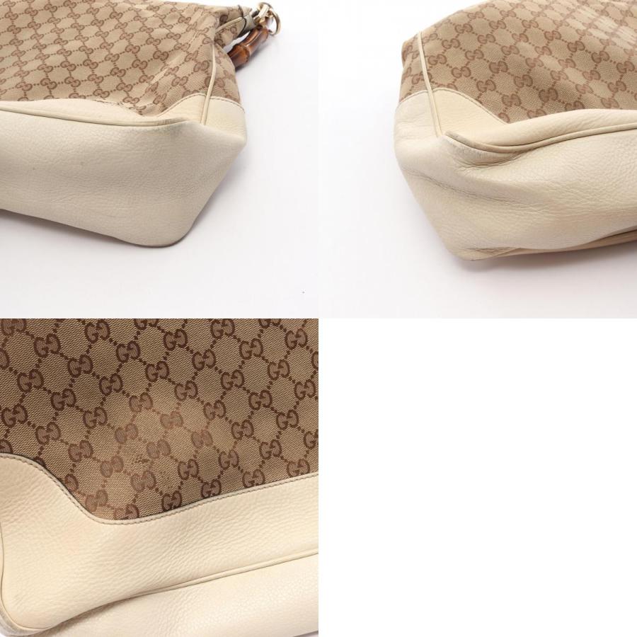 【未使用に近い】GUCCI クリップ　キャンバス　GG シマ　バンブー　竹 GUCCI（グッチ） ダイアナ バンブー GGキャンバス 2WAY ブランドオフ