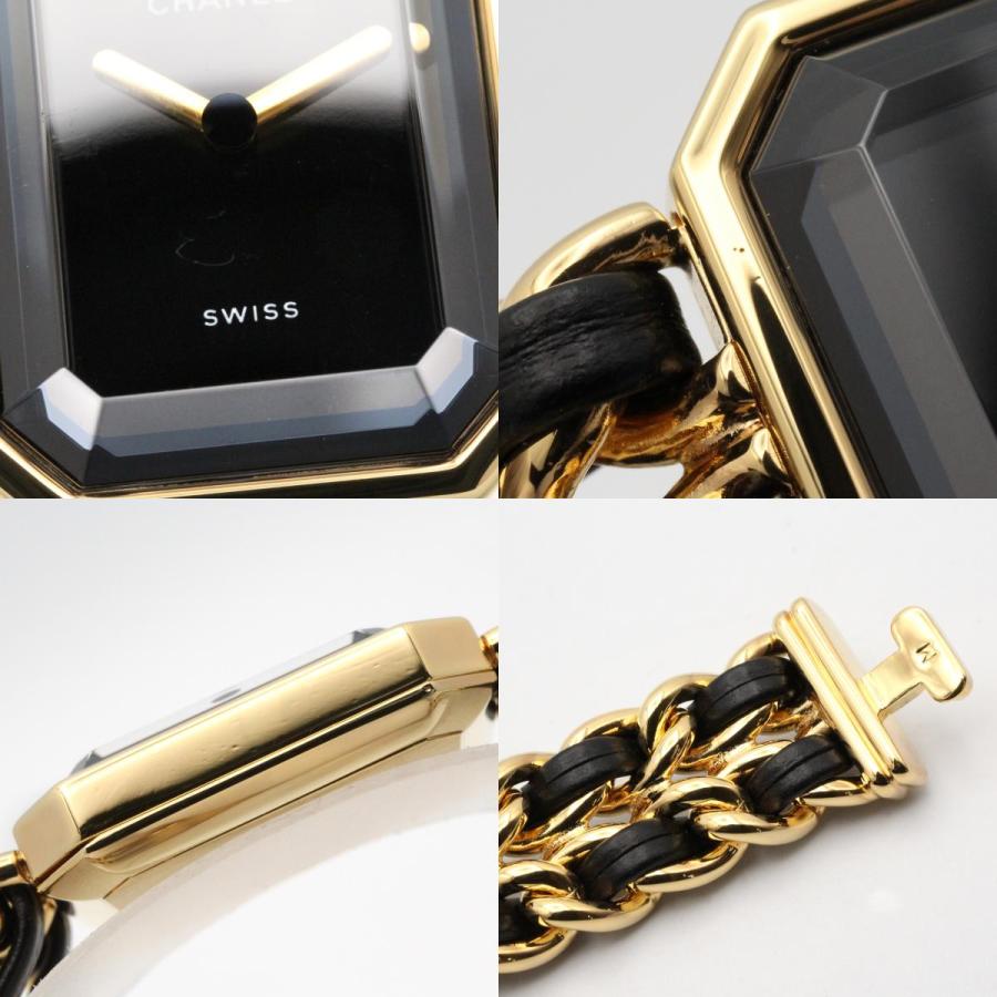 稼働 CHANEL プルミエール M 腕時計 ブラック文字盤 ゴールド 3728 CHANEL（シャネル） プルミエール M ブランドオフ CHANEL GP（ゴールド
