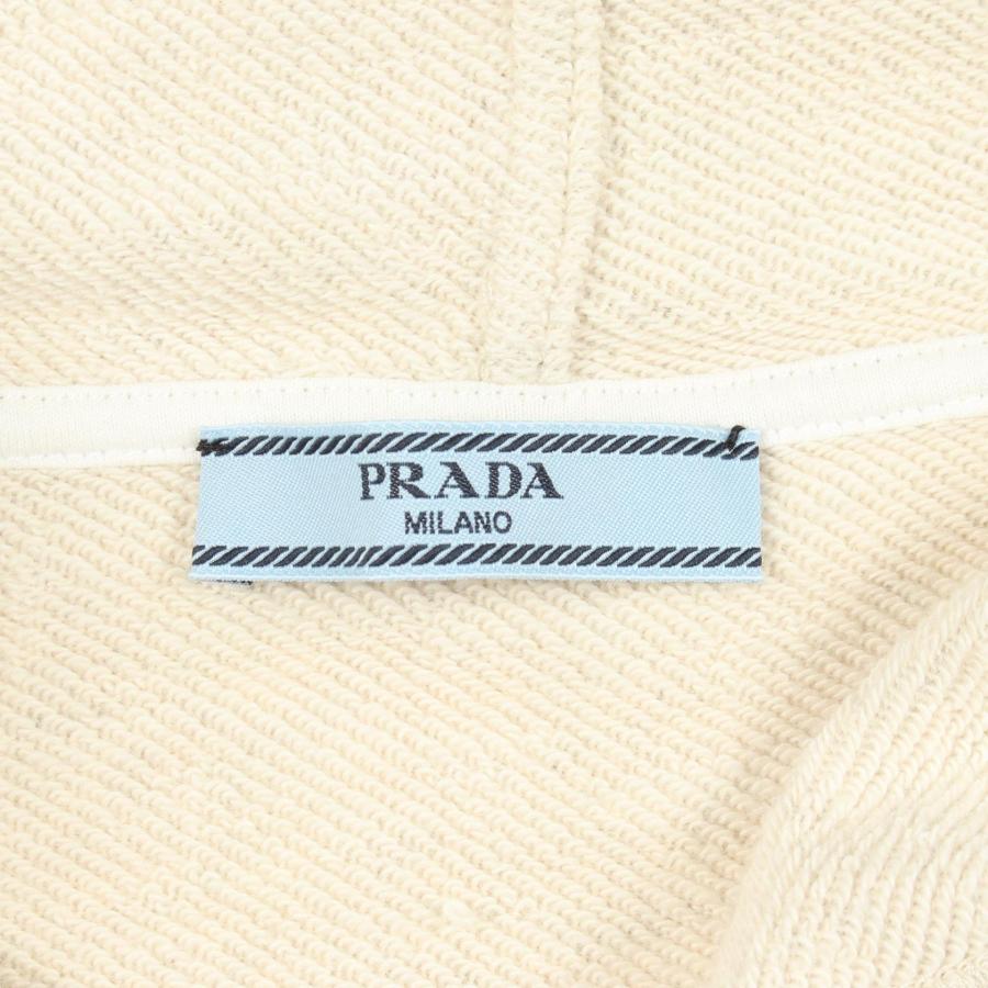 PRADA（プラダ） ロゴ刺繍 ブランドオフ コットン パーカー 中古