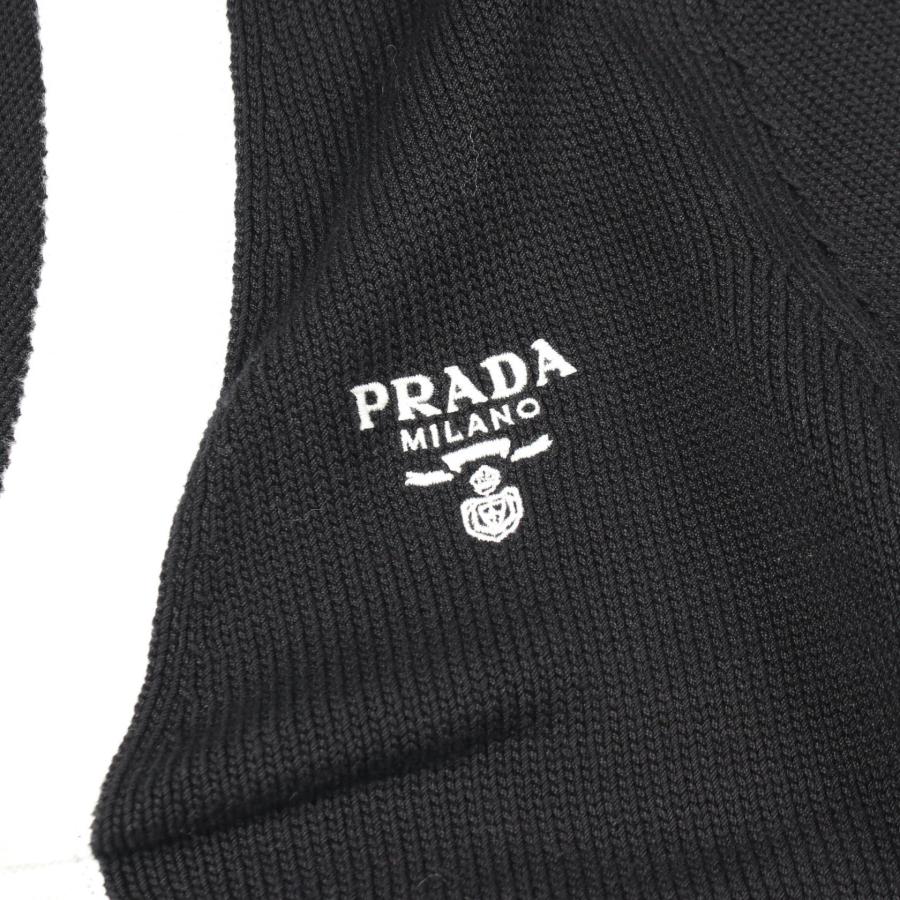 PRADA（プラダ） ロゴ刺繍 ブランドオフ コットン カーディガン 中古